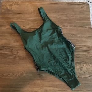Like-new high cut one piece bathing suit